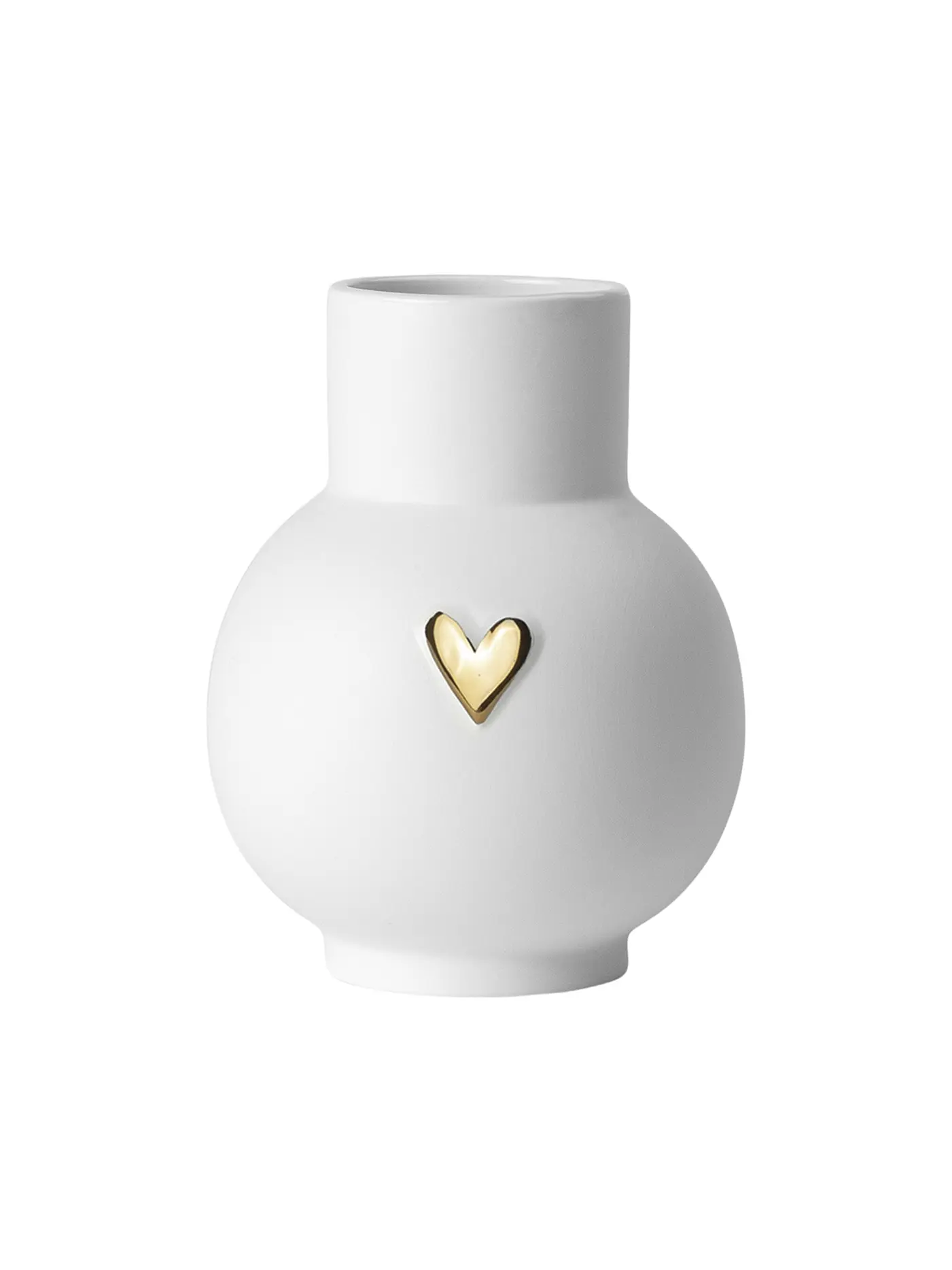 RAEDER | Kugelvase Herz Gold | 